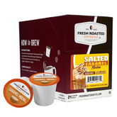 Fresh Roasted Coffee caja frontal mostrando 24 cápsulas y beneficio conveniencia