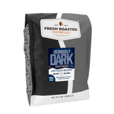Fresh Roasted Coffee envase frontal mostrando 5 lb y frescura