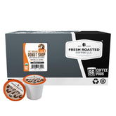 Fresh Roasted Coffee frente del paquete K-Cup 96, conveniencia y cantidad