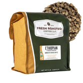 Fresh Roasted Coffee paquete de 5 lb frontal, empaque orgánico y protección