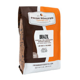 Fresh Roasted Coffee paquete frontal Minas Gerais mostrando tamaño y marca