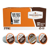 Fresh Roasted Coffee empaque frontal mostrando variedad y cantidad