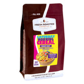 Fresh Roasted Coffee vista frontal del paquete de 12 oz que muestra presentación y beneficio de aroma distintivo