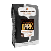 Fresh Roasted Coffee paquete frontál mostrando diseño y beneficio de conservación