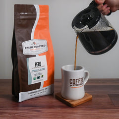 Fresh Roasted Coffee textura del tueste medio que preserva matices y dulzor