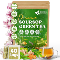 FRESHDRINKUS paquete frontal mostrando 40 bolsitas y diseño ecológico