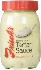 Frisch's Tartar Sauce servida junto a pescado empanado, realza el sabor del plato