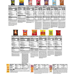 Frito Lay contenido desplegado con snacks individuales listo para compartir