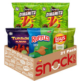 Frito-Lay empaque frontal con variedad de sabores y conveniencia