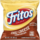 Fritos Chili Cheese frente del empaque mostrando la marca y sabor picante