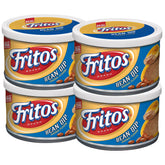 Fritos pack frente con cuatro latas ideal para reuniones