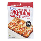 frontera salsa enchilada frente muestra el envase y uso rápido