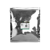Frontier Co-op paquete frontal de albahaca dulce muestra empaque reciclable y tamaño práctico