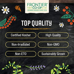 Frontier Co‑op etiqueta kosher y leyendas, certificación que garantiza cumplimiento alimentario