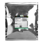 Frontier Co-op frontal del empaque mostrando horehound a granel y etiqueta clara