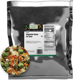 Frontier Co-op paquete frente mostrando mezcla de verduras, conveniencia inmediata