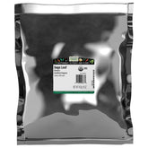 Frontier Co-op envase frontal de salvia orgánica 1 lb que facilita uso culinario