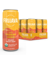Frujava lata frontal Strawberry Lemonade mostrando diseño y sabor refrescante