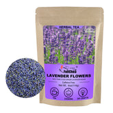 FullChea paquete frontal de lavanda seca mostrando peso y etiqueta, ideal para cocina