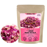 FullChea paquete frontal de pétalos de rosa envasado, ideal para cocina