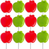 Fun Express frontal del paquete de paletas manzana, presentación lista para fiesta