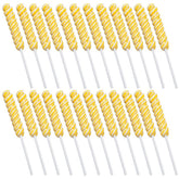 Fun Express empaque frontal con 24 piruletas amarillas, ideal para fiestas