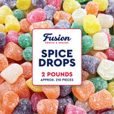 Fusion Sweets And Snacks bolsa frontal mostrando gominolas surtidas y resellable
