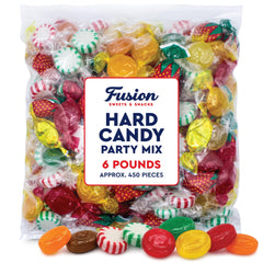 Fusion Sweets And Snacks primer plano de caramelo envuelto mostrando color y forma