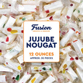 Fusion Sweets And Snacks paquete frontal mostrando 12 onzas y atractivo retro