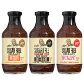 G Hughes pack frontal con tres botellas mostrando variedad y conveniencia
