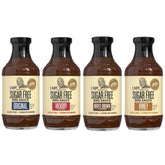 G Hughes pack variedad frontal mostrando las cuatro botellas y beneficios sin azúcar