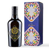 GALBASA botella frontal en vidrio oscuro mostrando etiqueta elegante