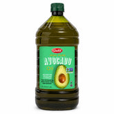 Galil botella frontal mostrando aceite de aguacate, presentación profesional y confianza