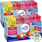 Galley Grove pack frontal con 120 sobres Crystal Light beneficios práctico