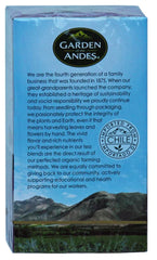 Garden of the Andes infusión vertida en taza caliente demostrando color y aroma reconfortante