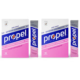 GARIZZE caja Propel frambuesa-limonada mostrando 20 sobres y beneficios de electrolitos