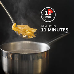 GAROFALO penne servido con salsa de tomate que se adhiere bien