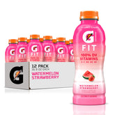 Gatorade Fit vista frontal del envase sandía-fresa beneficios hidratación