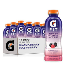 Gatorade Fit frontal pack mostrando 12 botellas, hidratación baja en calorías