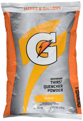 Gatorade paquete frontal naranja mostrando la marca y volumen para suministro eficiente