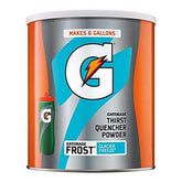 Gatorade frente del envase Glacier Freeze mostrando formato y rendimiento