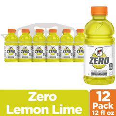 Gatorade G Zero limón-lima botella abierta lista para beber tras entrenamiento