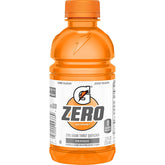 Gatorade Gatorade G Zero botella frontal naranja con etiqueta visible y beneficio hidratación