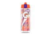 Gatorade botella frontal Glitched Camo Guava mostrando diseño distintivo y capacidad