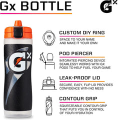 Gatorade Gx tapa y válvula de alto flujo para beber sin derrames