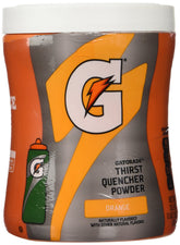 Gatorade lata frontal sabor Naranja mostrando etiqueta clara y uso fácil