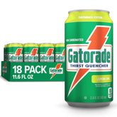 Gatorade lata pack delantero mostrando 18 latas y fácil transporte