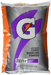 Gatorade paquete frontal Purple Frost mostrando etiqueta G SERIES y beneficio rehidratación