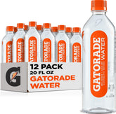 Gatorade botella frontal del pack de 12 mostrando diseño y practicidad