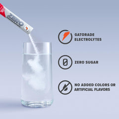 Gatorade bebida preparada en vaso, refrescante y sin azúcar